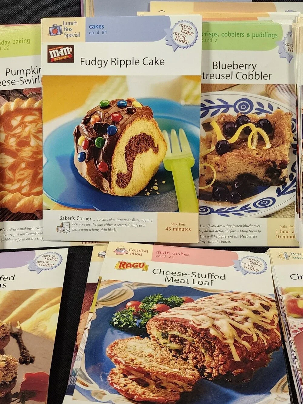 Baker's Corner Recipes Lot of 200 Cards Includes Divider Cards Grandma Favorites